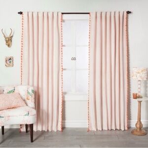 ✨ Opalhouse Blush Pink Velvet Curtain Panels (Set of 2) ✨